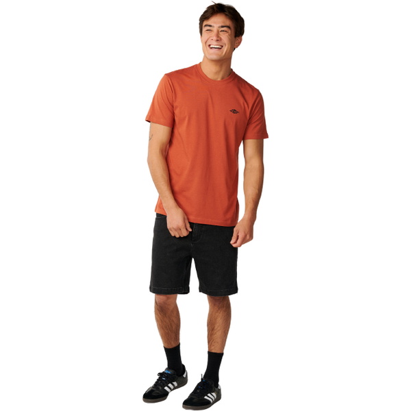 2026 Rip Curl Mens Streamline Embroid T-Shirt 10XMTE - Baked Clay